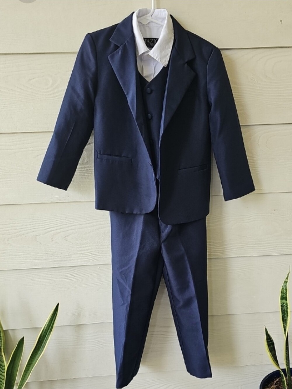 Peanut Butter Collection Boys Navy Blue Formal Suit Set 4-Piece Size 4T